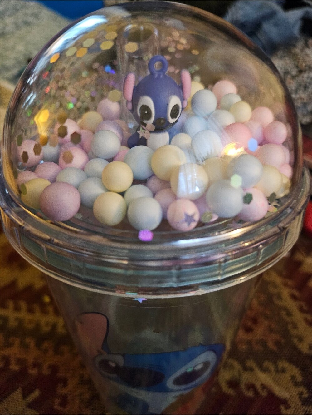 NEW - Stitch Kids Thermal Cup with Dome, 450ml, Cute Confetti - FITS ANY STRAW